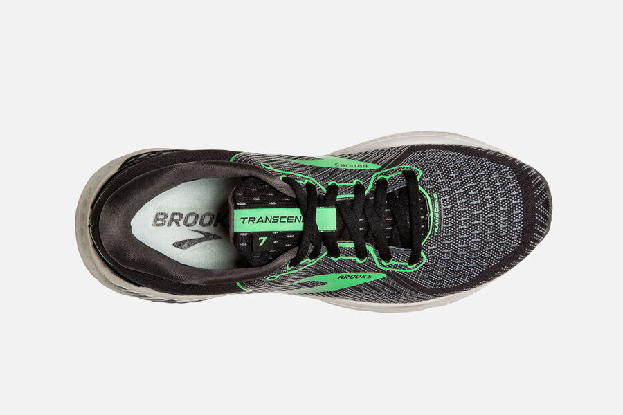 Brooks Transcend 7 Road Loopschoenen Dames - Zwart/Groen - 358127ZWU